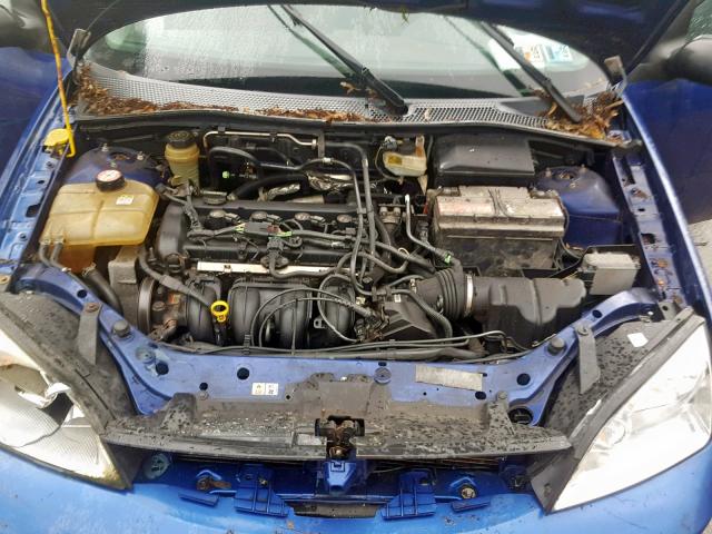 3FAFP31N45R126750 - 2005 FORD FOCUS ZX3 BLUE photo 7