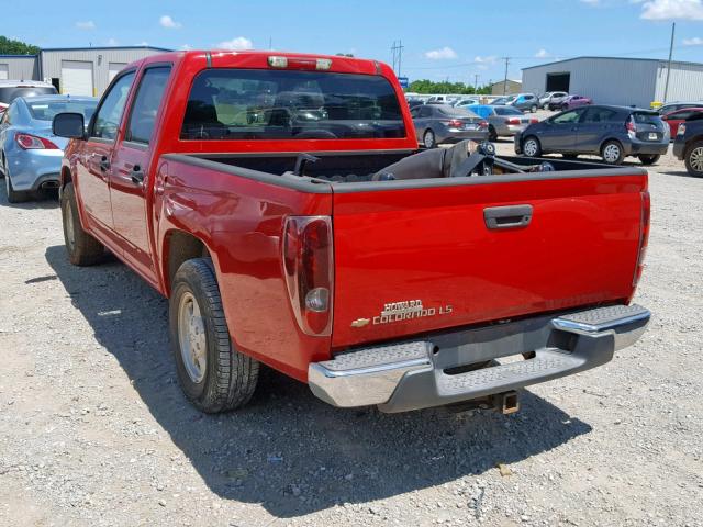 1GCCS136X58273193 - 2005 CHEVROLET COLORADO RED photo 3