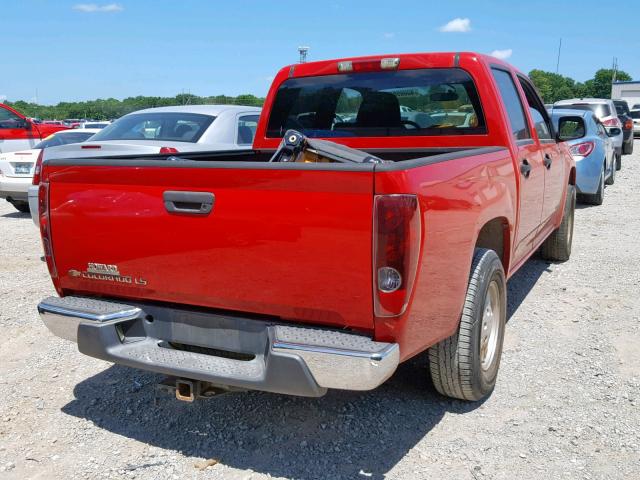 1GCCS136X58273193 - 2005 CHEVROLET COLORADO RED photo 4