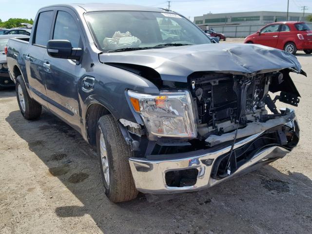 1N6AA1EJ2HN533066 - 2017 NISSAN TITAN S GRAY photo 1