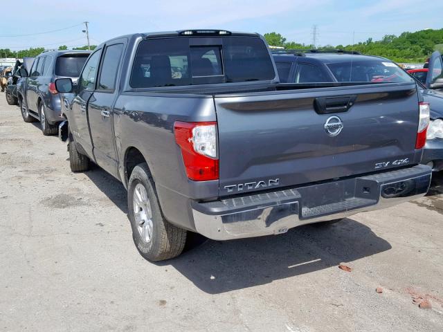 1N6AA1EJ2HN533066 - 2017 NISSAN TITAN S GRAY photo 3