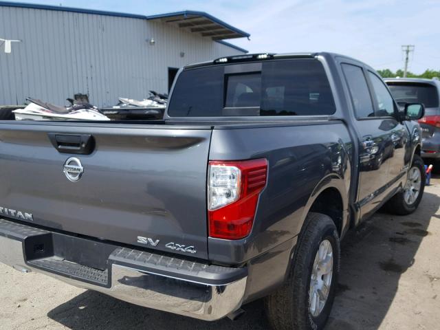 1N6AA1EJ2HN533066 - 2017 NISSAN TITAN S GRAY photo 4