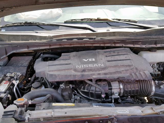 1N6AA1EJ2HN533066 - 2017 NISSAN TITAN S GRAY photo 7