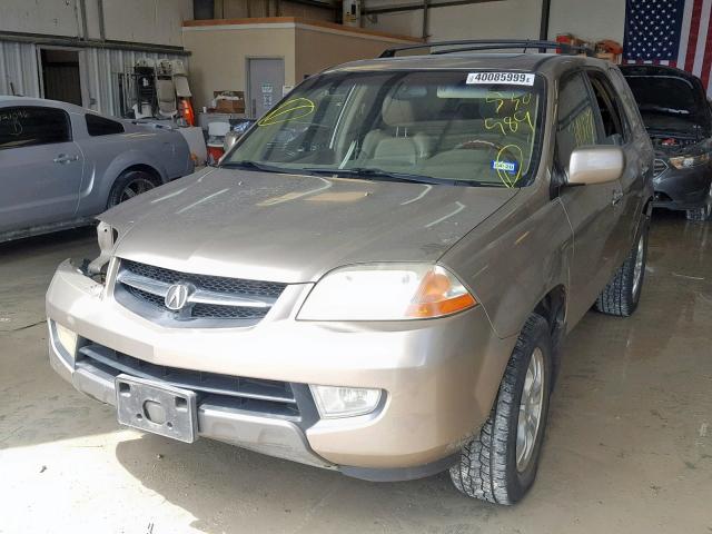 2HNYD18683H530989 - 2003 ACURA MDX TOURIN BEIGE photo 2