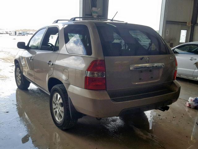 2HNYD18683H530989 - 2003 ACURA MDX TOURIN BEIGE photo 3