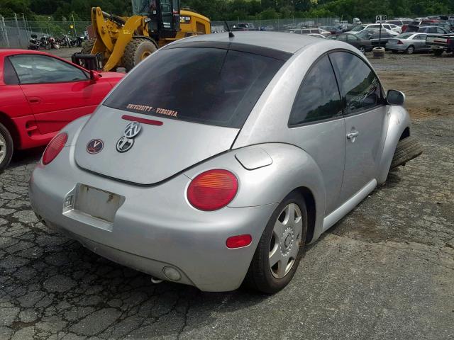 3VWCD21C51M447165 - 2001 VOLKSWAGEN NEW BEETLE ვერცხლისფერი ფოტო 4