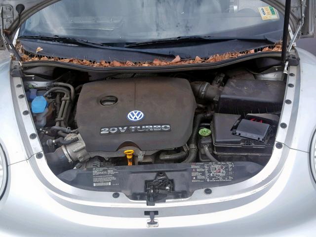 3VWCD21C51M447165 - 2001 VOLKSWAGEN NEW BEETLE ვერცხლისფერი ფოტო 7
