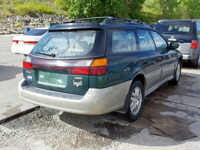 4S3BH675216669620 - 2001 SUBARU LEGACY OUT GREEN photo 4