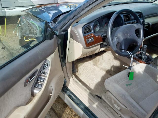 4S3BH675216669620 - 2001 SUBARU LEGACY OUT GREEN photo 9