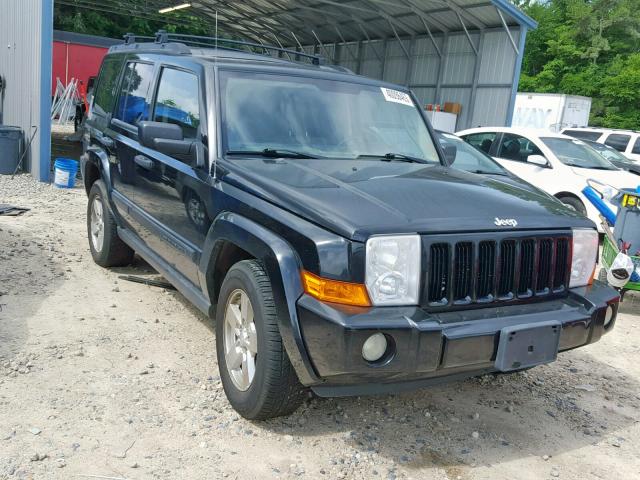 1J8HG48K66C268756 - 2006 JEEP COMMANDER BLACK photo 1