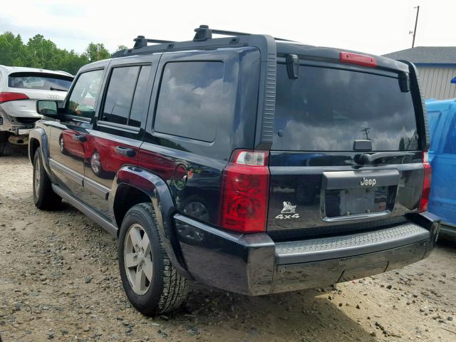 1J8HG48K66C268756 - 2006 JEEP COMMANDER BLACK photo 3