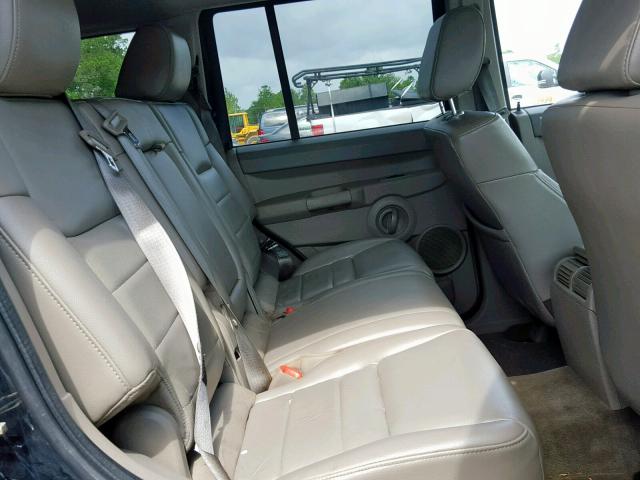 1J8HG48K66C268756 - 2006 JEEP COMMANDER BLACK photo 6