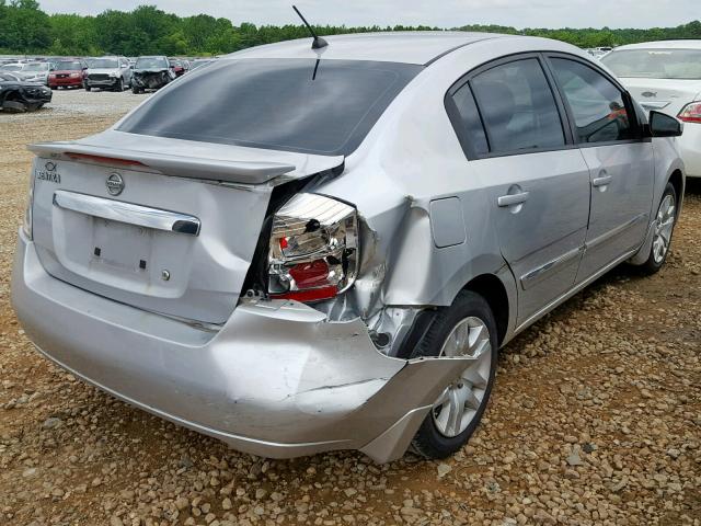 3N1AB6AP1CL689635 - 2012 NISSAN SENTRA 2.0 SILVER photo 4