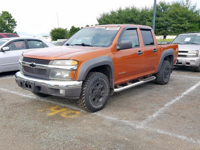 1GCDT136758143499 - 2005 CHEVROLET COLORADO ORANGE photo 2