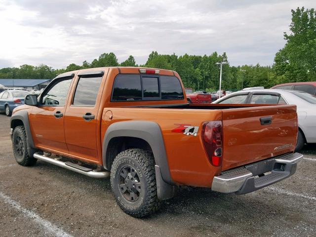 1GCDT136758143499 - 2005 CHEVROLET COLORADO ORANGE photo 3