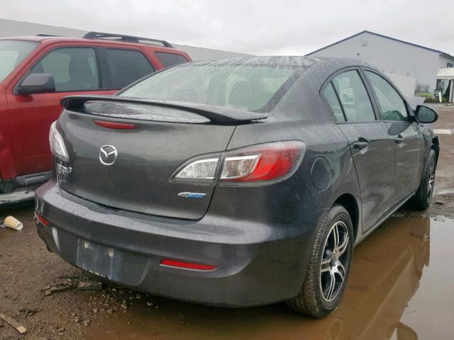 JM1BL1V7XD1797238 - 2013 MAZDA 3 I GRAY photo 4