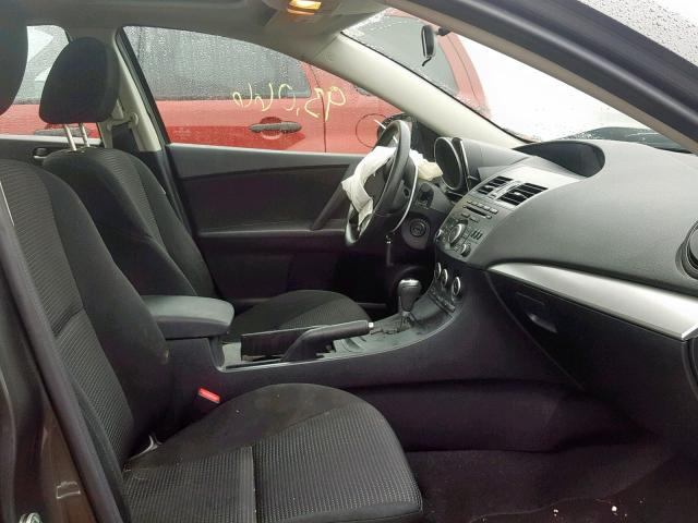 JM1BL1V7XD1797238 - 2013 MAZDA 3 I GRAY photo 5