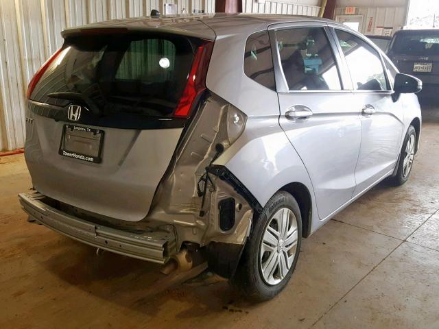 3HGGK5H45KM704614 - 2019 HONDA FIT LX SILVER photo 4