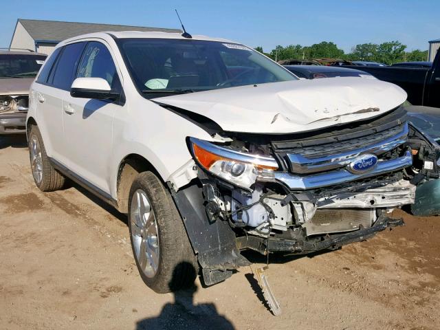 2FMDK3JC0DBA25289 - 2013 FORD EDGE SEL WHITE photo 1