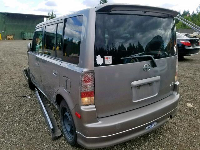 JTLKT324554017320 - 2005 TOYOTA SCION XB 银色 照片 3