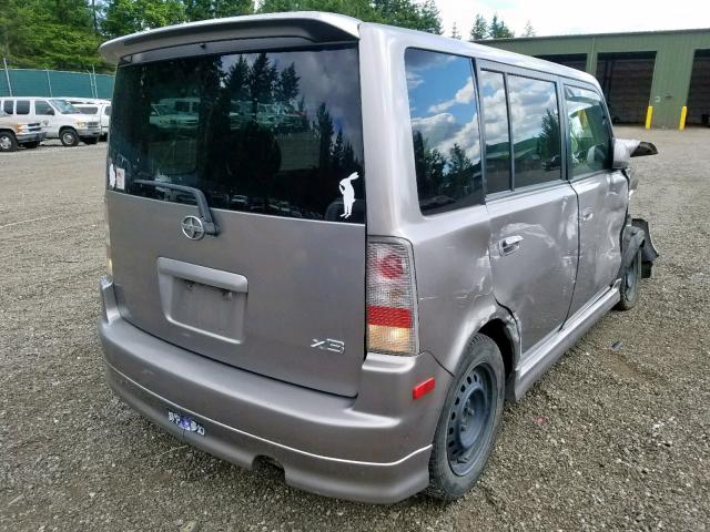 JTLKT324554017320 - 2005 TOYOTA SCION XB 银色 照片 4