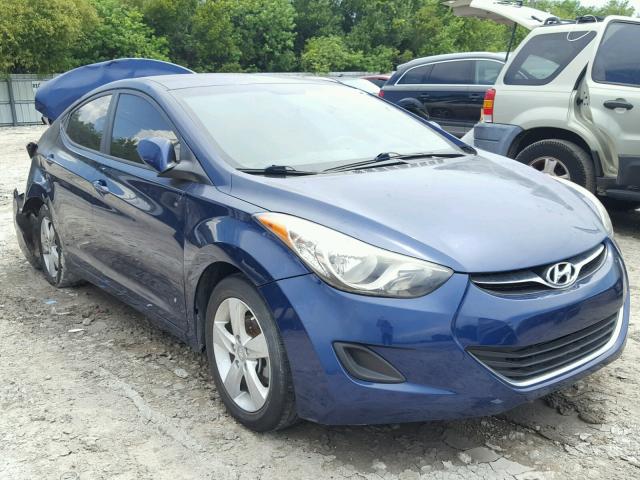 KMHDH4AE4DU792983 - 2013 HYUNDAI ELANTRA GL BLUE photo 1