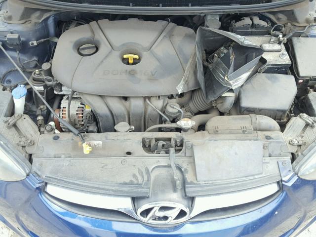 KMHDH4AE4DU792983 - 2013 HYUNDAI ELANTRA GL BLUE photo 7