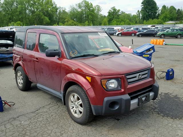 5J6YH27707L008905 - 2007 HONDA ELEMENT EX BURGUNDY photo 1