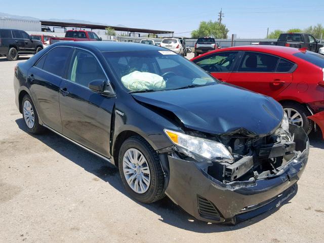 4T1BD1FK6DU089384 - 2013 TOYOTA CAMRY HYBR BLACK photo 1