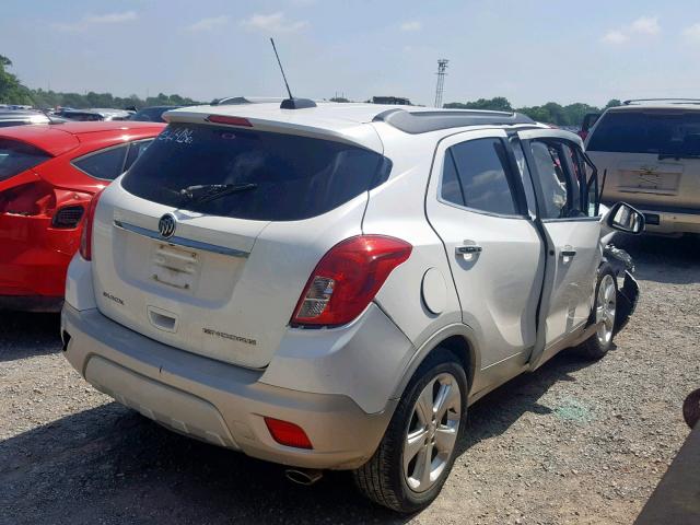 KL4CJCSB8FB080665 - 2015 BUICK ENCORE WHITE photo 4