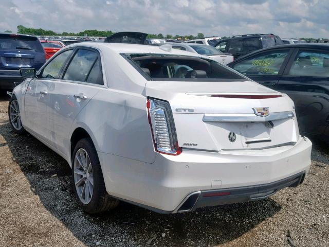 1G6AX5SX4J0138362 - 2018 CADILLAC CTS LUXURY WHITE photo 3