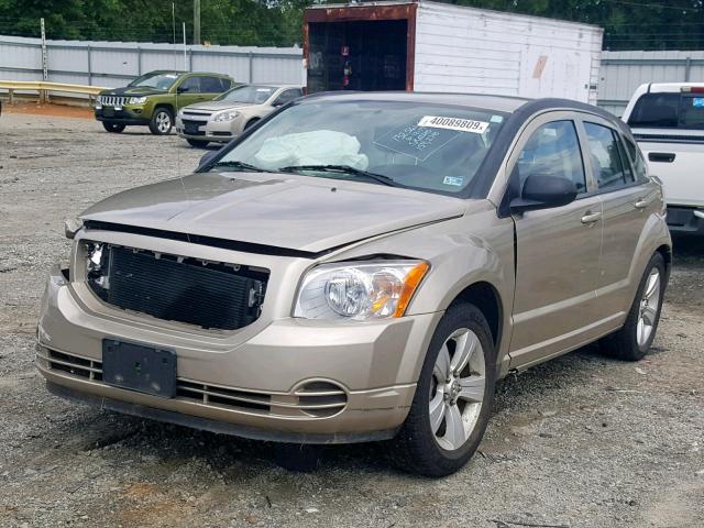 1B3CB4HA1AD607483 - 2010 DODGE CALIBER SX GOLD photo 2