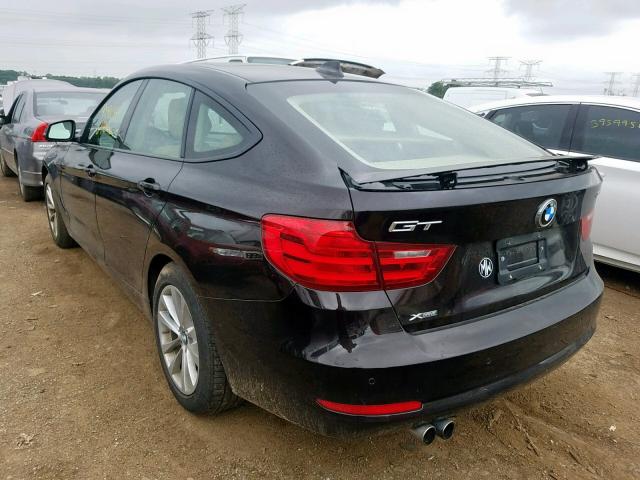 WBA3X5C53ED558323 - 2014 BMW 328 XIGT BLACK photo 3