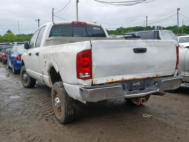1D7KU28D64J255595 - 2004 DODGE RAM 2500 S თეთრი ფოტო 3