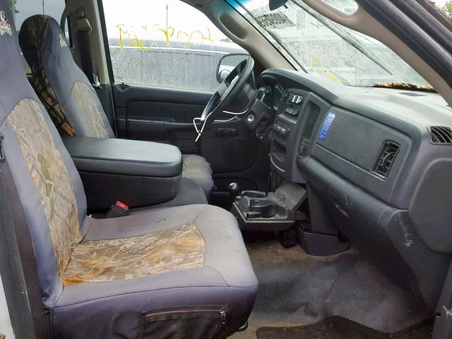 1D7KU28D64J255595 - 2004 DODGE RAM 2500 S თეთრი ფოტო 5