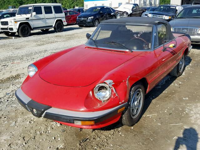 ZARBA5648H1045017 - 1987 ALFA ROMEO SPIDER GRA RED photo 2