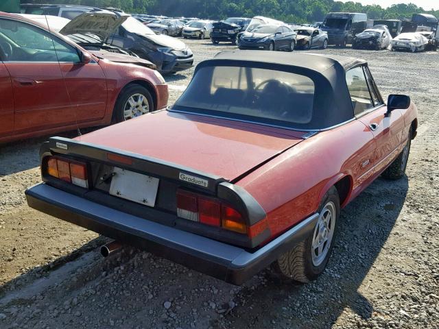 ZARBA5648H1045017 - 1987 ALFA ROMEO SPIDER GRA RED photo 4