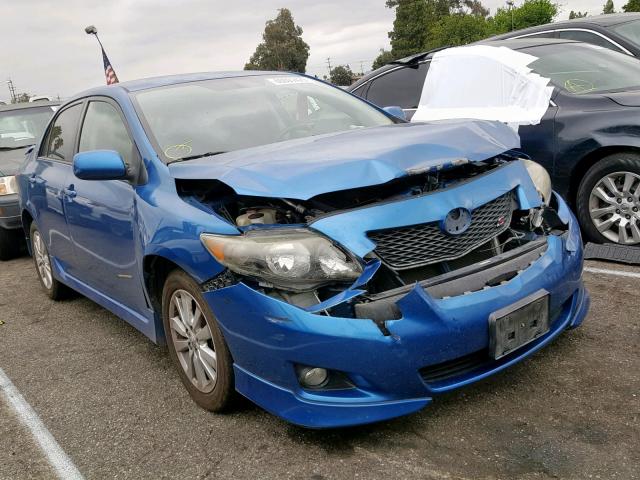 1NXBU40E49Z121163 - 2009 TOYOTA COROLLA BA BLUE photo 1