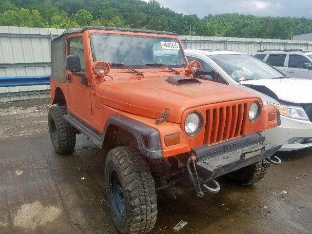 1J4FY29P0VP403144 - 1997 JEEP WRANGLER / ORANGE photo 1