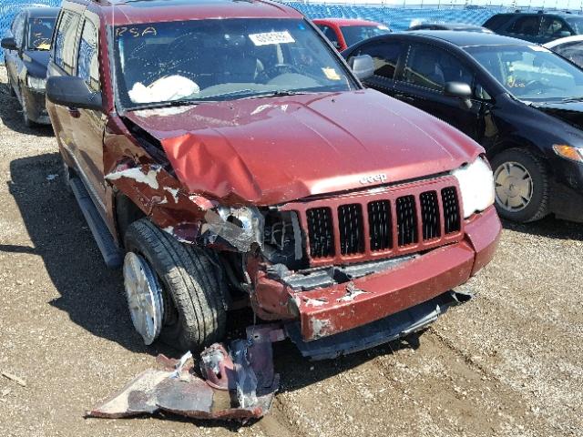 1J8HR48M98C233983 - 2008 JEEP GRAND CHER RED photo 9