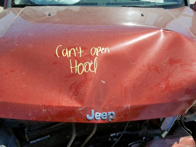 1J8HG48K57C588572 - 2007 JEEP COMMANDER RED photo 7