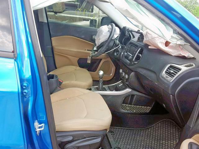 3C4NJCAB9JT148110 - 2018 JEEP COMPASS SP 蓝色 照片 5