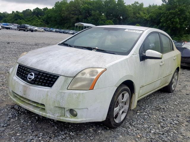 3N1AB61E98L730194 - 2008 NISSAN SENTRA 2.0 WHITE photo 2