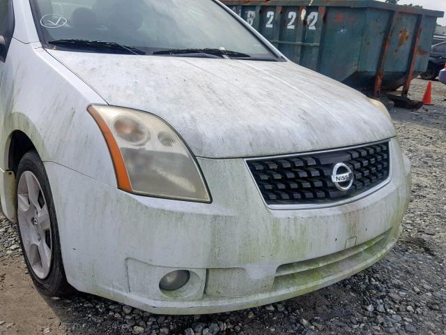 3N1AB61E98L730194 - 2008 NISSAN SENTRA 2.0 WHITE photo 9