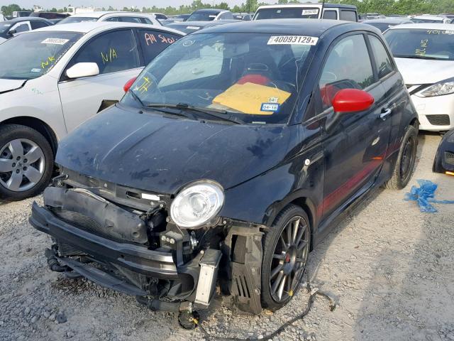 3C3CFFFHXDT613669 - 2013 FIAT 500 ABARTH BLACK photo 2