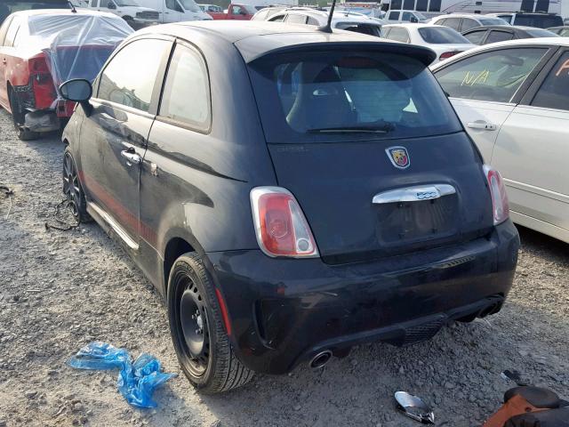 3C3CFFFHXDT613669 - 2013 FIAT 500 ABARTH BLACK photo 3