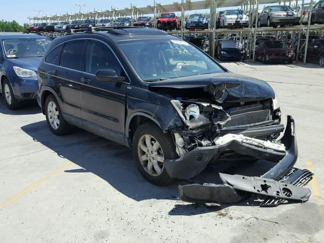 JHLRE48727C122758 - 2007 HONDA CR-V EXL BLACK photo 1