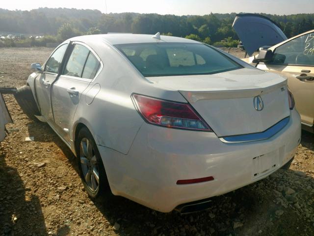 19UUA8F5XDA002873 - 2013 ACURA TL TECH WHITE photo 3