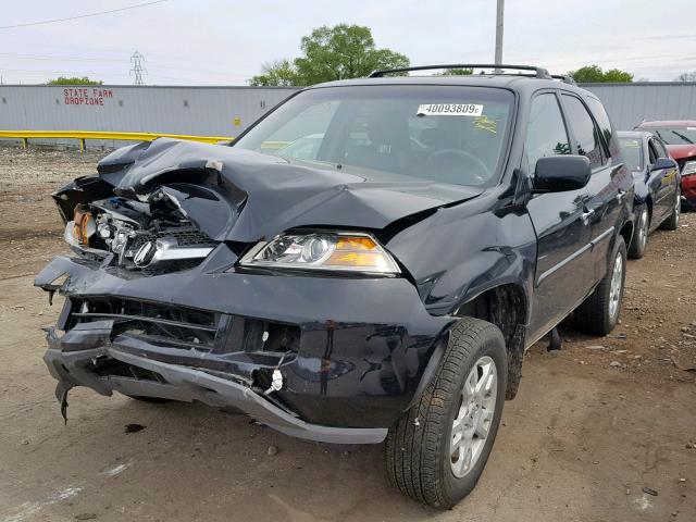 2HNYD18895H527572 - 2005 ACURA MDX TOURIN BLACK photo 2