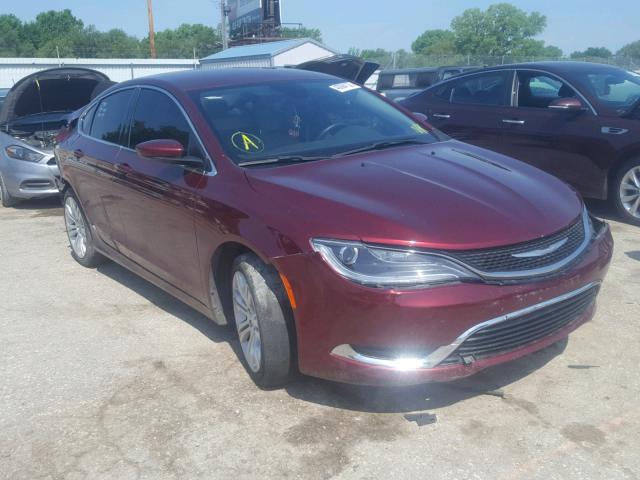 1C3CCCAB5FN565009 - 2015 CHRYSLER 200 LIMITE RED photo 1